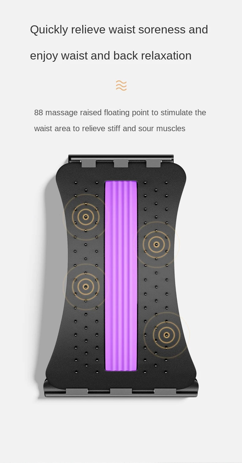 Lumbar Stretching Massager and Spine Correction Device